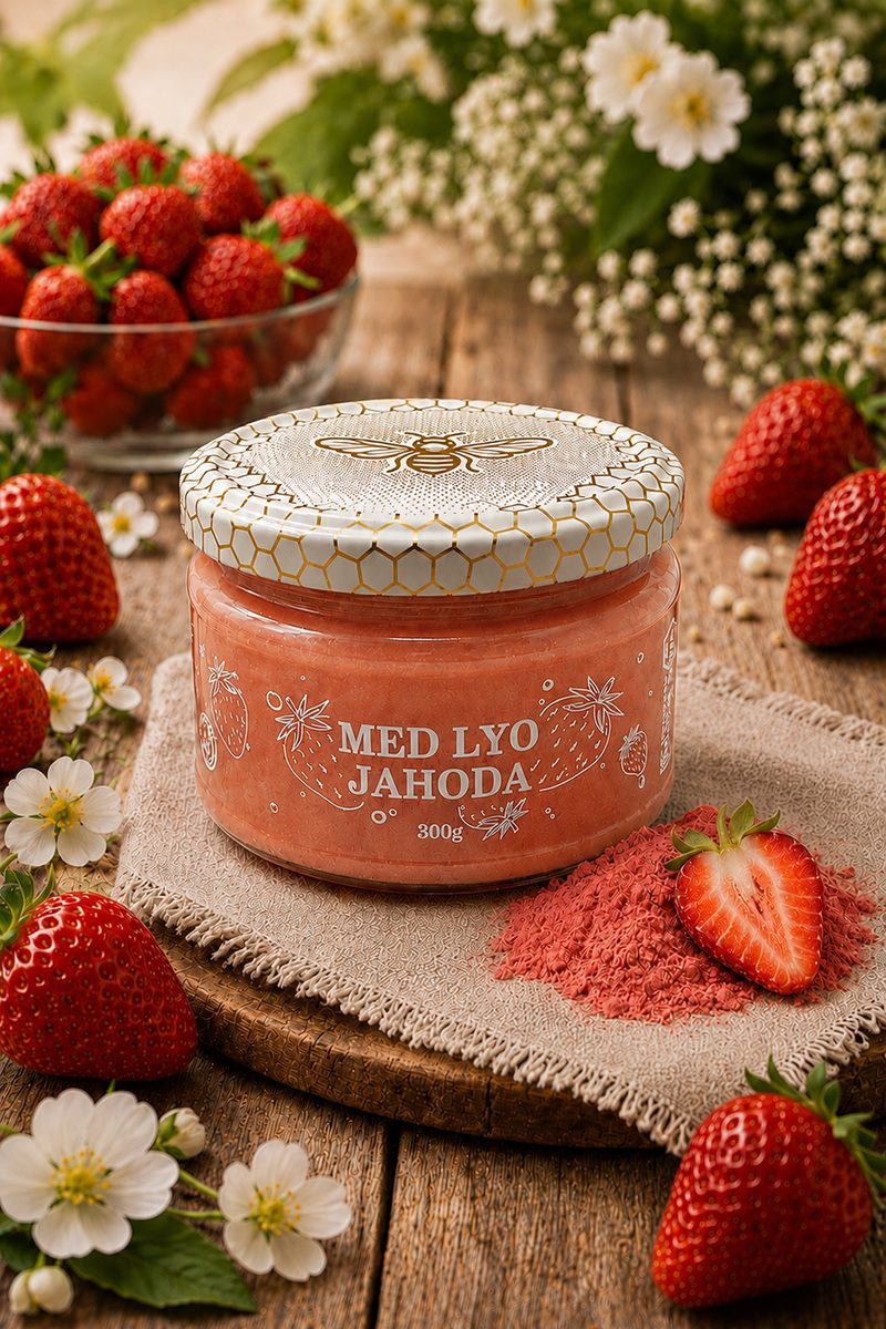 Med lyo jahoda 300 g - Image 2